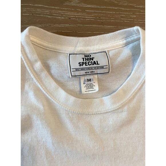 Nothin' Special NYC White Cotton Long Sleeve Shirt Mens size M - Picture 2 of 4